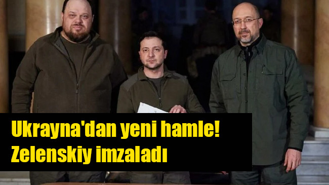 Ukrayna’dan yeni hamle! Zelenskiy imzaladı