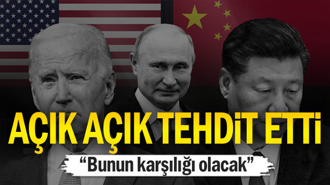 Açık açık tehdit etti