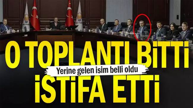 Toplantı bitti Mahir Ünal istifa etti