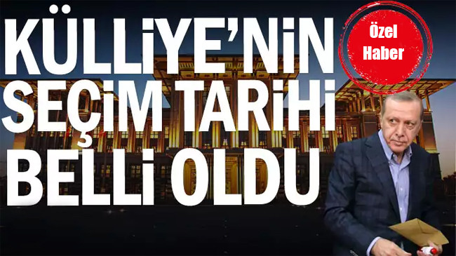 Seçim tarihi belli oldu