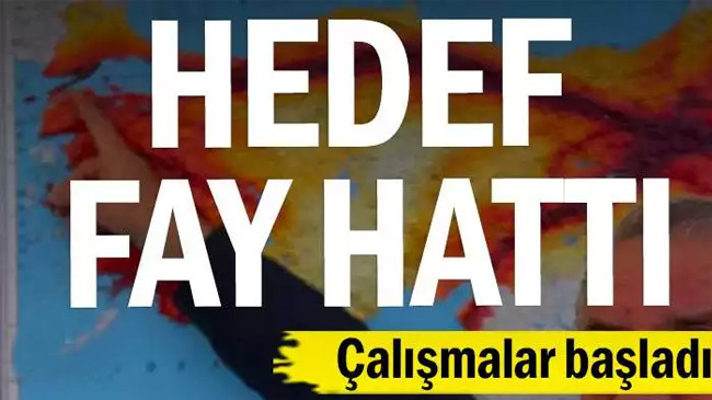 Kuzey Anadolu Fay hattı için çalışmalar başladı
