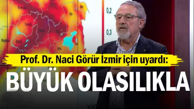 Prof. Dr. Naci Görür İzmir için uyardı: Büyük olasılıkla