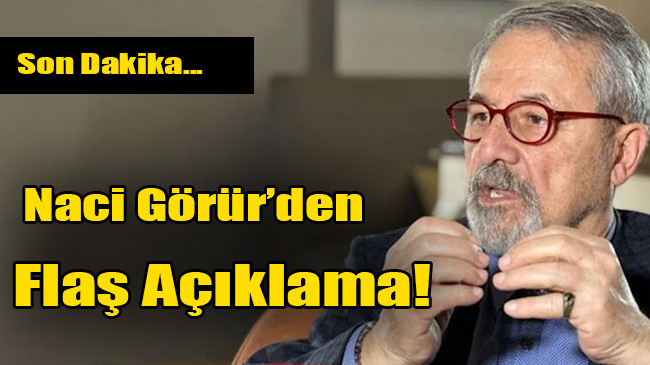 Konya’daki depremin ardından Naci Görür’den Flaş Açıklama