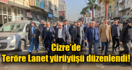 Cizre’de Teröre Lanet yürüyüşü düzenlendi