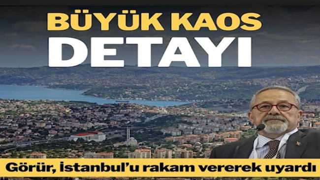 Prof. Dr. Naci Görür İstanbul’u rakam vererek uyardı…